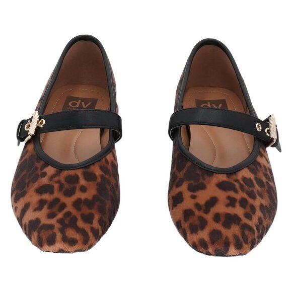 DV Dolce Vita Mulaney Mary Jane Leopard Pony Buckle Flats US 8.5 - Picture 5 of 6